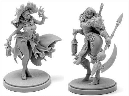 AERUIKJS 1/48 Ancient Female Samurai Warrior Resin Model Kit Unbemalt und unmontiert Soldier Resin Model Kit (2-Personen)//P9o7A43 von AERUIKJS