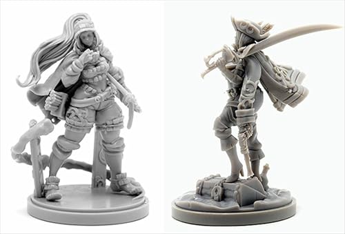 AERUIKJS 1/48 Ancient Female Samurai Warrior Resin Model Kit Unbemalt und unmontiert Soldier Resin Model Kit (2-Personen)//P9o7A5 von AERUIKJS