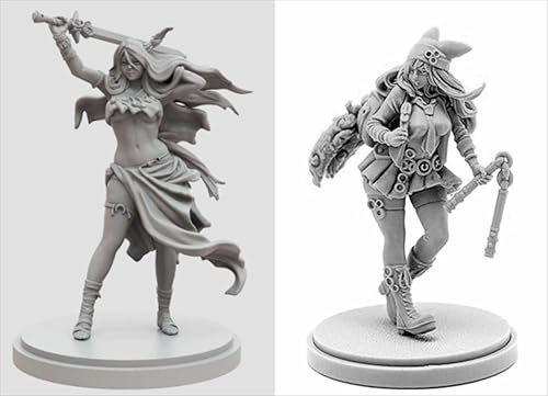 AERUIKJS 1/48 Ancient Female Samurai Warrior Resin Model Kit Unbemalt und unmontiert Soldier Resin Model Kit (2-Personen)//P9o7A57 von AERUIKJS