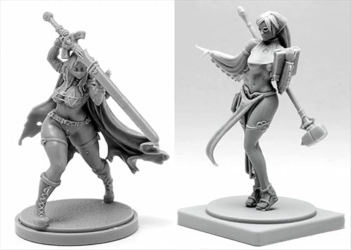 AERUIKJS 1/48 Ancient Female Samurai Warrior Resin Model Kit Unbemalt und unmontiert Soldier Resin Model Kit (2-Personen)//P9o7A77 von AERUIKJS