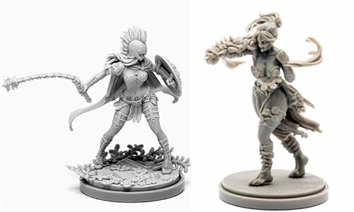 AERUIKJS 1/48 Ancient Female Warrior Samurai Resin Model Kit Unbemalt und unmontiert Soldier Resin Model Kit (2 Person) // K9U-6s1 von AERUIKJS