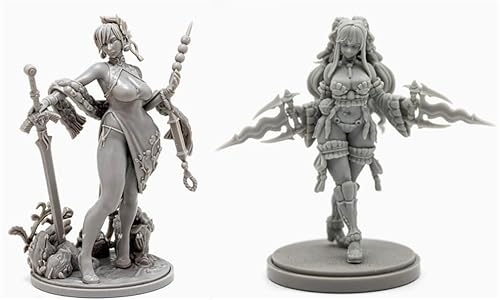 AERUIKJS 1/48 Ancient Female Warrior Samurai Resin Model Kit Unbemalt und unmontiert Soldier Resin Model Kit (2 Person) // K9U-6s15 von AERUIKJS