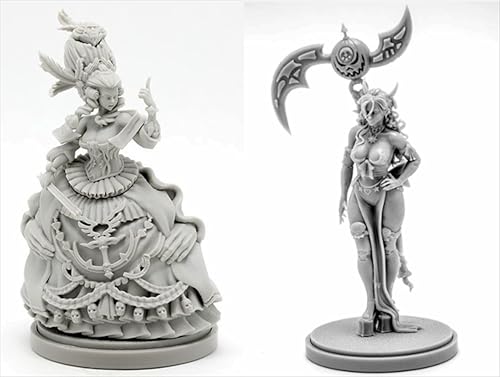 AERUIKJS 1/48 Ancient Female Warrior Samurai Resin Model Kit Unbemalt und unmontiert Soldier Resin Model Kit (2 Person) // K9U-6s30 von AERUIKJS