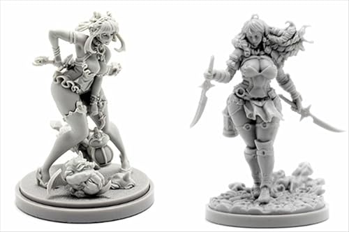 AERUIKJS 1/48 Ancient Female Warrior Samurai Resin Model Kit Unbemalt und unmontiert Soldier Resin Model Kit (2 Person) // K9U-6s56 von AERUIKJS