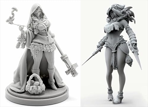 AERUIKJS 1/48 Ancient Female Warrior Samurai Resin Model Kit Unbemalt und unmontiert Soldier Resin Model Kit (2 Person) // K9U-6s68 von AERUIKJS