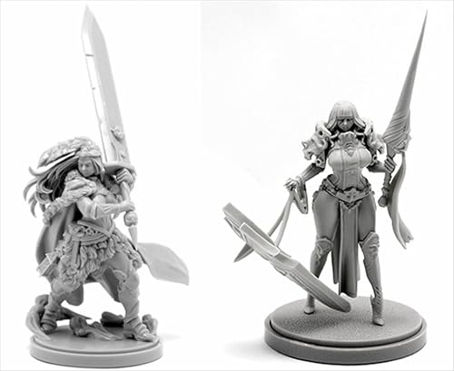 AERUIKJS 1/48 Ancient Female Warrior Samurai Resin Model Kit Unbemalt und unmontiert Soldier Resin Model Kit (2 Person) // K9U-6s7 von AERUIKJS