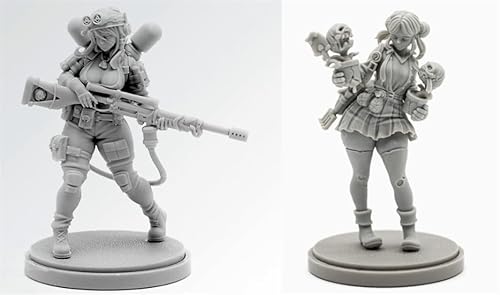 AERUIKJS 1/48 Ancient Female Warrior Samurai Resin Model Kit Unbemalt und unmontiert Soldier Resin Model Kit (2 Person) // K9U-6s84 von AERUIKJS