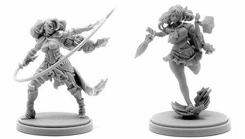 AERUIKJS 1/48 Ancient Female Warrior Samurai Resin Model Kit Unbemalt und unmontiert Soldier Resin Model Kit (2 Person) // K9U-6s95 von AERUIKJS