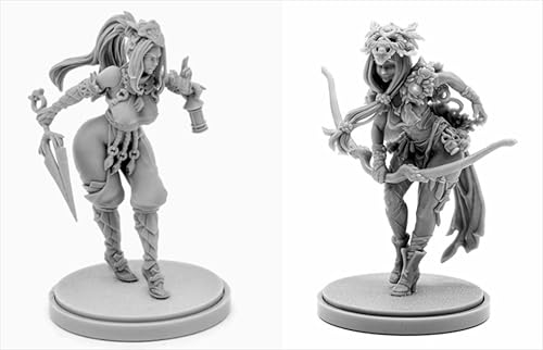 AERUIKJS 1/48 Ancient Female Warrior Samurai Resin Model Kit Unbemalt und unmontiert Soldier Resin Model Kit (2 Person) // K9U-6s97 von AERUIKJS