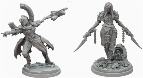 AERUIKJS 1/48 Ancient Female Warrior Samurai Resin Model Kit Unbemalt und unmontiert Soldier Resin Model Kit (2 Person) // K9U-6s98 von AERUIKJS