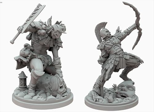 AERUIKJS 1/48 Ancient Samurai Warrior Resin Model Kit Unbemalt und unmontiert Soldat Resin Model Kit (2-Personen)//P9o6A23 von AERUIKJS