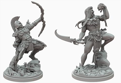 AERUIKJS 1/48 Ancient Samurai Warrior Resin Model Kit Unbemalt und unmontiert Soldier Resin Model Kit (2 Figuren) // F8u-7s66 von AERUIKJS