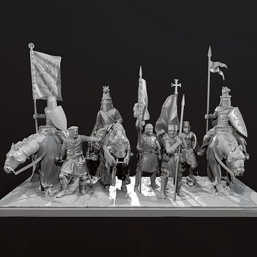 AERUIKJS 1/48 European Medieval Knight Warrior Resin Model Kit Unbemalt und unmontiert Soldier Resin Model Kit // F7u-7s1 von AERUIKJS