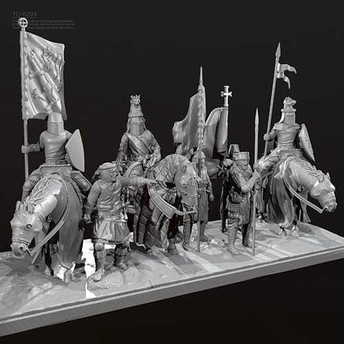 AERUIKJS 1/48 European Medieval Knight Warrior Resin Model Kit Unbemalt und unmontiert Soldier Resin Model Kit //P9o5A1 von AERUIKJS