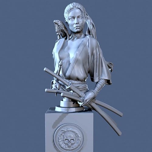 AERUIKJS 75mm Ancient Period Female Warrior Resin Bust Model KitUnbemalt und unmontiert Resin Büste Modell Bausatz //P6o3A1 von AERUIKJS