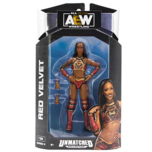 Ringside Red Velvet - AEW Unmatched Series 5 Spielzeug-Wrestling-Actionfigur von AEW