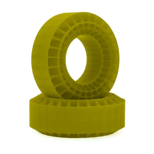 AFCAHEH 1,9 ''Reifen Weiches Silikagel Anti-Schäume Einsatz 108x42mm for 1/10 RC Crawler Rigs TRX4 SCX10 III CJ-7 Capra BRX01 TF2 GEN8(Soft Green 2pcs) von AFCAHEH