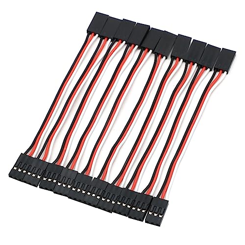 AFCAHEH 10 stücke 100mm 150MM 200MM 300MM 500MM Servo verlängerung Kabel Stecker auf Stecker for JR Stecker servo Verlängerung Blei Draht Kabel 10cm(100MM) von AFCAHEH