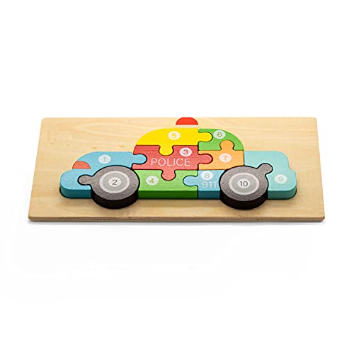 AFH 3-D Puzzle Zähllernhilfe 1-10 | Auto von AFH Webshop