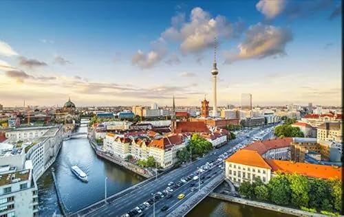 1000 Teile Berliner Turm Das Puzzle Puzzle Lernspielzeug für Erwachsene 38x26CM von AFHMZ