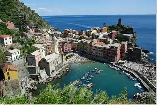 1000 Teile Manarola Italien Das Puzzle Puzzle Lernspielzeug für Erwachsene 70x50CM von AFHMZ