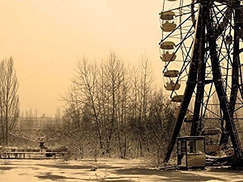 1000-teiliges Holzpuzzle „Riesenrad von Tschernobyl“ – großes Puzzlespiel für Erwachsene und Jugendliche, 70 x 50 cm von AFHMZ