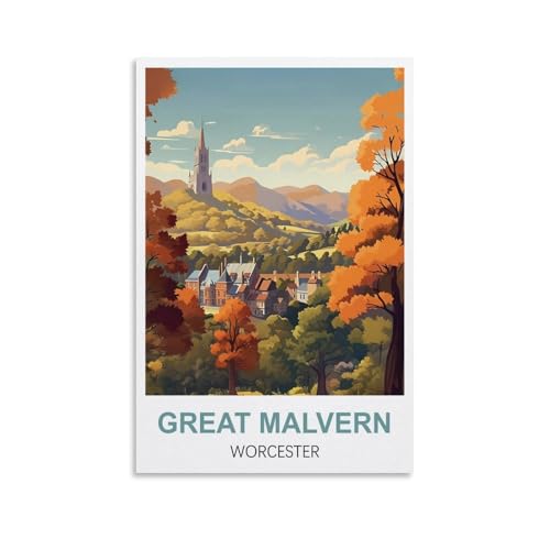 1000-teiliges Puzzle, Great Malvern Worcester Posters Puzzle 1000-teiliges Holzpuzzle Lernspielzeug für Erwachsene und Kinder, Familien-Dekompressionsspiel, 70 x 50 cm 1000-teiliges Puzzle, Great Malvern Worcester Posters Puzzle 1000-teiliges Holzpuzzle Lernspielzeug für Erwachsene und Kinder, Familien-Dekompressionsspiel, 70 x 50 cm von AFHMZ