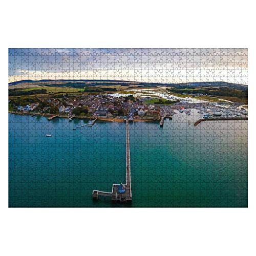 1000-teiliges Puzzle, Luftpanoramablick auf Yarmouth auf der Isle of Wight, Großbritannien. Puzzles für Frauen, zum Drucken, DIY-Puzzle, Lernspiele, schwierige Puzzles, 38 x 26 cm von AFHMZ