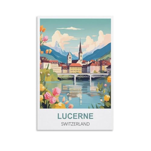 1000-teiliges Puzzle, Luzern, Schweiz, Puzzle, 1000-teiliges Holzpuzzle, Lernspielzeug für Erwachsene und Kinder, Familien-Dekompressionsspiel, 70 x 50 cm 1000-teiliges Puzzle, Luzern, Schweiz, Puzzle, 1000-teiliges Holzpuzzle, Lernspielzeug für Erwachsene und Kinder, Familien-Dekompressionsspiel, 70 x 50 cm von AFHMZ