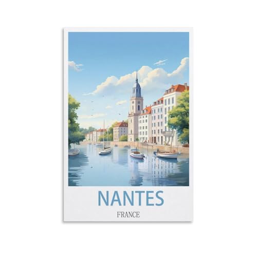 1000-teiliges Puzzle, Nantes, Frankreich, Poster-Puzzle, 1000-teiliges Holzpuzzle, Lernspielzeug für Erwachsene und Kinder, Familien-Dekompressionsspiel, 70 x 50 cm 1000-teiliges Puzzle, Nantes, Frankreich, Poster-Puzzle, 1000-teiliges Holzpuzzle, Lernspielzeug für Erwachsene und Kinder, Familien-Dekompressionsspiel, 70 x 50 cm von AFHMZ