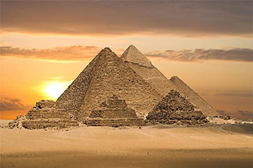 1000-teiliges Puzzle, Papierpuzzle, Lernspiel zum Stressabbau für Erwachsene und Kinder – Pyramiden von Ägypten, 38 x 26 cm von AFHMZ