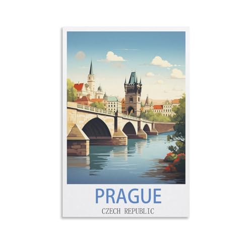 1000-teiliges Puzzle, Prag, Tschechische Republik, Poster-Puzzle, 1000-teiliges Holzpuzzle, Lernspielzeug für Erwachsene und Kinder, Familien-Dekompressionsspiel, 70 x 50 cm 1000-teiliges Puzzle, Prag, Tschechische Republik, Poster-Puzzle, 1000-teiliges Holzpuzzle, Lernspielzeug für Erwachsene und Kinder, Familien-Dekompressionsspiel, 70 x 50 cm von AFHMZ