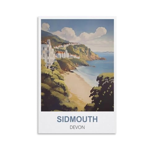 1000-teiliges Puzzle, Sidmouth Devon Posters Puzzle 1000-teiliges Holzpuzzle Lernspielzeug für Erwachsene und Kinder, Familien-Dekompressionsspiel, 70 x 50 cm 1000-teiliges Puzzle, Sidmouth Devon Posters Puzzle 1000-teiliges Holzpuzzle Lernspielzeug für Erwachsene und Kinder, Familien-Dekompressionsspiel, 70 x 50 cm von AFHMZ