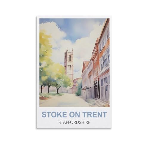 1000-teiliges Puzzle, Stoke on Trent, Staffordshire-Poster, Puzzle, 1000-teiliges Holzpuzzle, Lernspielzeug für Erwachsene und Kinder, Familien-Dekompressionsspiel, 70 x 50 cm 1000-teiliges Puzzle, Stoke on Trent, Staffordshire-Poster, Puzzle, 1000-teiliges Holzpuzzle, Lernspielzeug für Erwachsene und Kinder, Familien-Dekompressionsspiel, 70 x 50 cm von AFHMZ