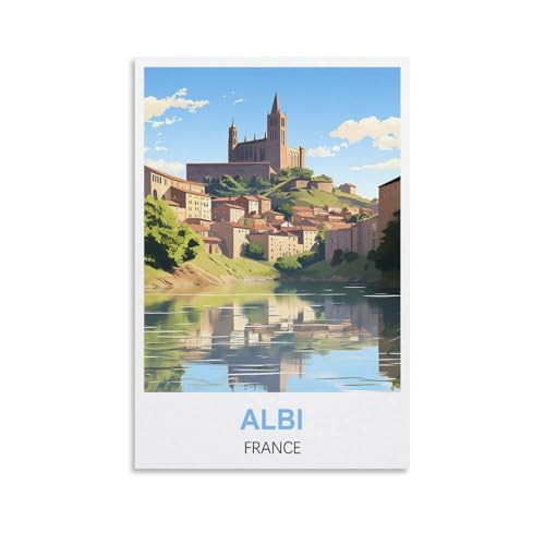 1000-teiliges Puzzle, Vintage-Poster von Albi, Frankreich, für Kinder und Erwachsene, personalisiertes Puzzle-Spiel zum Zusammenbauen, 38 x 26 cm 1000-teiliges Puzzle, Vintage-Poster von Albi, Frankreich, für Kinder und Erwachsene, personalisiertes Puzzle-Spiel zum Zusammenbauen, 38 x 26 cm von AFHMZ