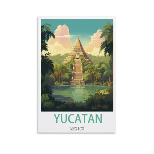 1000-teiliges Puzzle, Yucatan, Mexiko-Poster, Puzzle, 1000 Teile, Papierpuzzle, Lernspielzeug für Erwachsene und Kinder, Familien-Dekompressionsspiel, 70 x 50 cm 1000-teiliges Puzzle, Yucatan, Mexiko-Poster, Puzzle, 1000 Teile, Papierpuzzle, Lernspielzeug für Erwachsene und Kinder, Familien-Dekompressionsspiel, 70 x 50 cm von AFHMZ