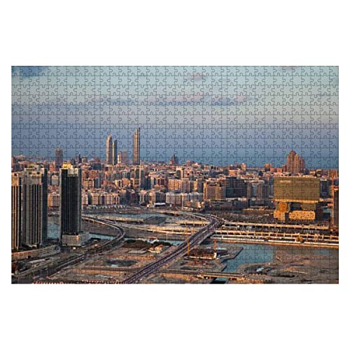 1000-teiliges Puzzle Abu Dhabi, Puzzles für Erwachsene, Lernspiele, schwierige Puzzles, Geschenk, 1000-teiliges Puzzle, 38 x 26 cm von AFHMZ