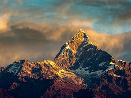 1000-teiliges Puzzle für die ganze Familie, Lernspiele, Annapurna, Nepal, Himalaya, 70 x 50 cm von AFHMZ