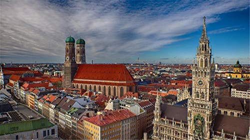 2000 Teile Puzzle, München Bayern Rathaus für Kinder und Erwachsene, Papierspielzeug, lehrreich 70x100CM von AFHMZ