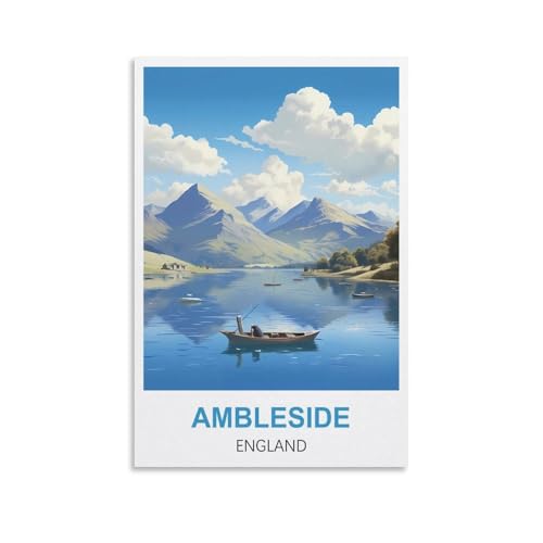 2000-teiliges Puzzle, Ambleside England Poster für Erwachsene, Lernspiel, Herausforderungsspielzeug, 2000-teiliges Puzzle für Erwachsene und Kinder, 100 x 70 cm 2000-teiliges Puzzle, Ambleside England Poster für Erwachsene, Lernspiel, Herausforderungsspielzeug, 2000-teiliges Puzzle für Erwachsene und Kinder, 100 x 70 cm von AFHMZ