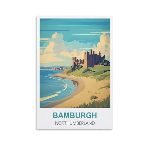 2000-teiliges Puzzle, Bamburgh Northumberland Poster für Erwachsene, Lernspiel, Herausforderungsspielzeug, 2000-teiliges Puzzle für Erwachsene und Kinder, 100 x 70 cm 2000-teiliges Puzzle, Bamburgh Northumberland Poster für Erwachsene, Lernspiel, Herausforderungsspielzeug, 2000-teiliges Puzzle für Erwachsene und Kinder, 100 x 70 cm von AFHMZ