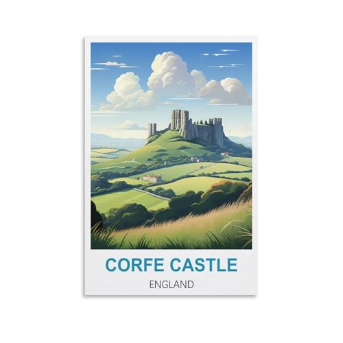 2000-teiliges Puzzle, Corfe Castle, England-Poster für Erwachsene, Lernspiel, Herausforderungsspielzeug, 2000-teiliges Puzzle für Erwachsene und Kinder, 100 x 70 cm 2000-teiliges Puzzle, Corfe Castle, England-Poster für Erwachsene, Lernspiel, Herausforderungsspielzeug, 2000-teiliges Puzzle für Erwachsene und Kinder, 100 x 70 cm von AFHMZ
