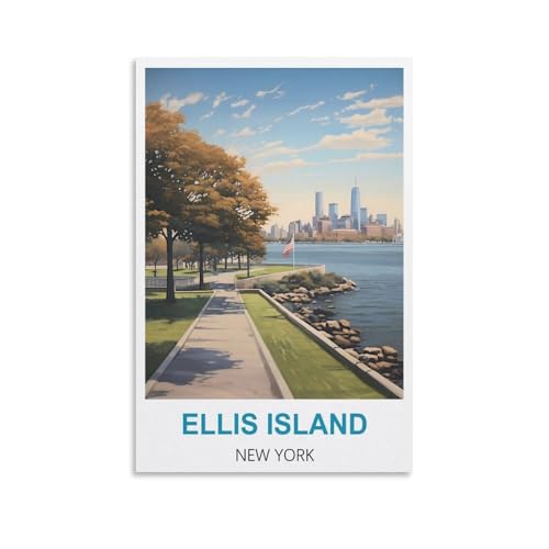 2000-teiliges Puzzle, Ellis Island New York Poster Puzzle 2000-teiliges Holzpuzzle Lernspielzeug für Erwachsene und Kinder Familien-Dekompressionsspiel 100 x 70 cm 2000-teiliges Puzzle, Ellis Island New York Poster Puzzle 2000-teiliges Holzpuzzle Lernspielzeug für Erwachsene und Kinder Familien-Dekompressionsspiel 100 x 70 cm von AFHMZ