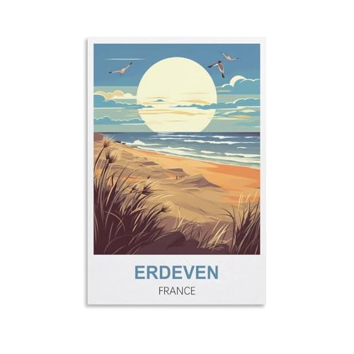 2000-teiliges Puzzle, Erdeven France-Poster für Erwachsene, Lernspiel, Herausforderungsspielzeug, 2000-teiliges Puzzle für Erwachsene und Kinder, 100 x 70 cm 2000-teiliges Puzzle, Erdeven France-Poster für Erwachsene, Lernspiel, Herausforderungsspielzeug, 2000-teiliges Puzzle für Erwachsene und Kinder, 100 x 70 cm von AFHMZ