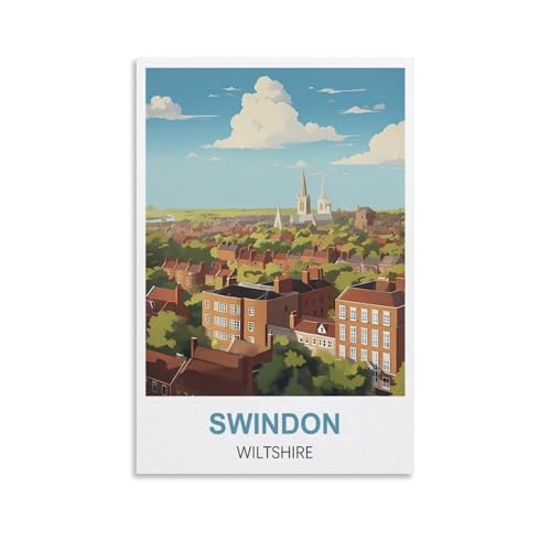 2000-teiliges Puzzle, Swindon Wiltshire Poster Puzzle 2000 Teile Holzpuzzle Lernspielzeug für Erwachsene und Kinder Familiendekompressionsspiel 100x70CM 2000-teiliges Puzzle, Swindon Wiltshire Poster Puzzle 2000 Teile Holzpuzzle Lernspielzeug für Erwachsene und Kinder Familiendekompressionsspiel 100x70CM von AFHMZ