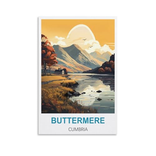 2000-teiliges Puzzle für Erwachsene, Buttermere Cumbria-Poster, 2000-teiliges Puzzle, Lernspiele, Heimdekoration, Puzzle, 100 x 70 cm 2000-teiliges Puzzle für Erwachsene, Buttermere Cumbria-Poster, 2000-teiliges Puzzle, Lernspiele, Heimdekoration, Puzzle, 100 x 70 cm von AFHMZ
