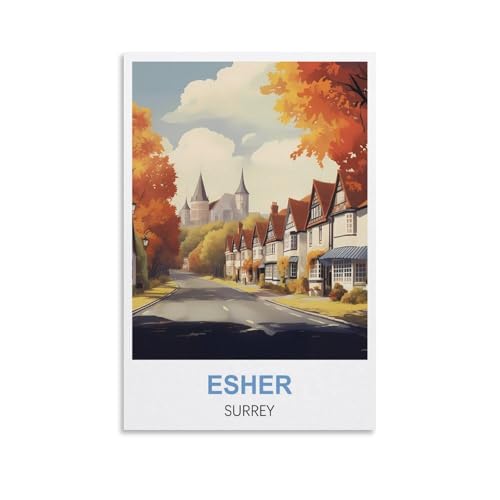 2000-teiliges Puzzle für Erwachsene, Esher Surrey, 2000-teiliges Puzzle, Lernspiele, Heimdekoration, Puzzle, 100 x 70 cm 2000-teiliges Puzzle für Erwachsene, Esher Surrey, 2000-teiliges Puzzle, Lernspiele, Heimdekoration, Puzzle, 100 x 70 cm von AFHMZ