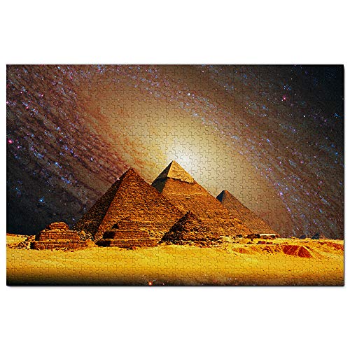 Ägypten Gizeh Pyramiden Cheops Puzzle 1000 Teile Spiel Kunstwerk Reise Souvenir 52x38CM von AFHMZ