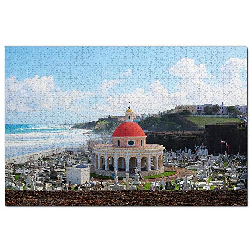 Altes San Juan Puerto Rico Puzzle 1000 Teile Spiel Kunstwerk Reise Souvenir 38x26CM von AFHMZ