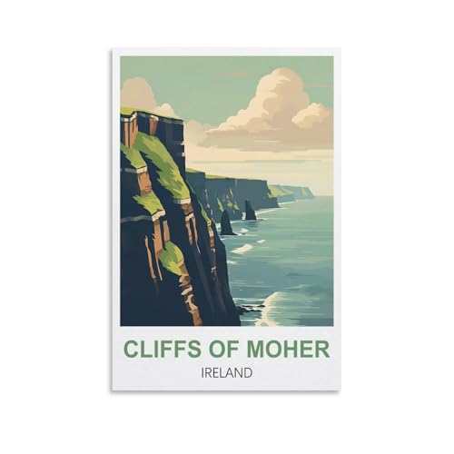Anspruchsvolle Puzzles, Cliffs of Moher, Irland-Poster, Puzzle 1000 Teile für Erwachsene, anspruchsvolle Puzzlespiele, 70 x 50 cm Anspruchsvolle Puzzles, Cliffs of Moher, Irland-Poster, Puzzle 1000 Teile für Erwachsene, anspruchsvolle Puzzlespiele, 70 x 50 cm von AFHMZ